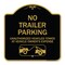 Signmission Parking Restriction No Trailer Parking Unauthorized Vehicles Towed at Owner Expense, BG-1818-23371 A-DES-BG-1818-23371 - alternate 1
